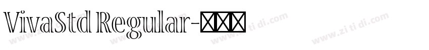VivaStd Regular字体转换